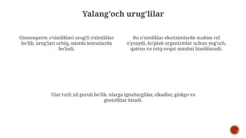 O'simlik guruhlari 3