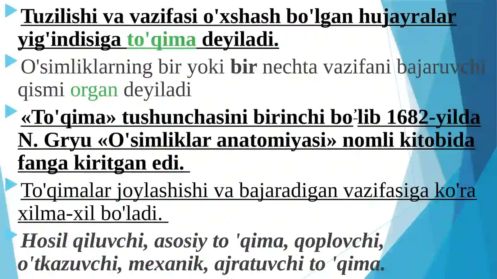 O’simlik to’qimalari 3