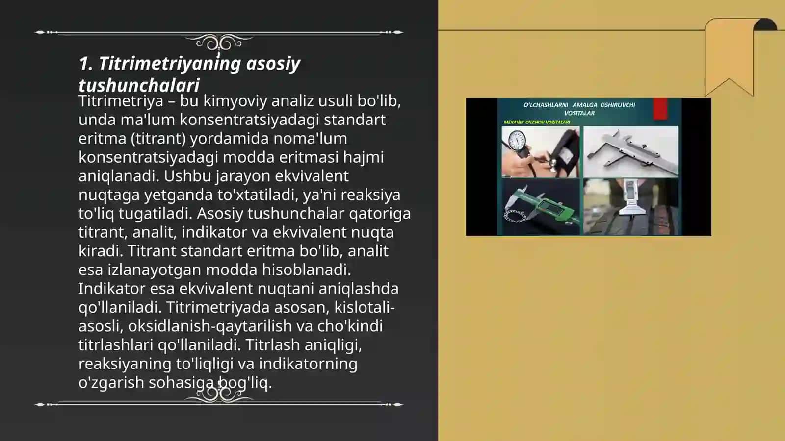 Titrimetriyaning asosiy tushunchalari 3