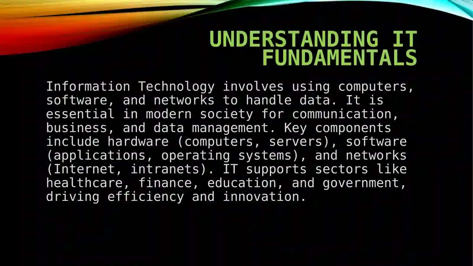 Intelligent technology 3