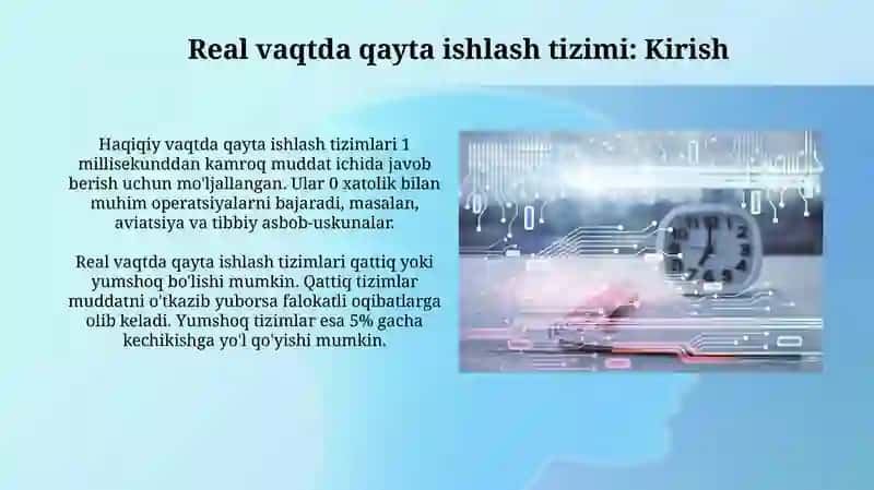 Real vaqtda ishlov berish tizimlari 3