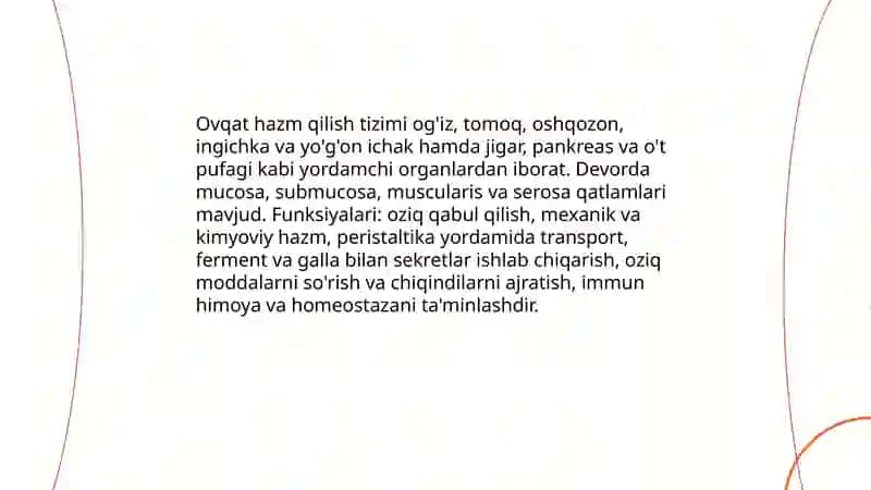 Ovqat hazm qilish tizimi 3