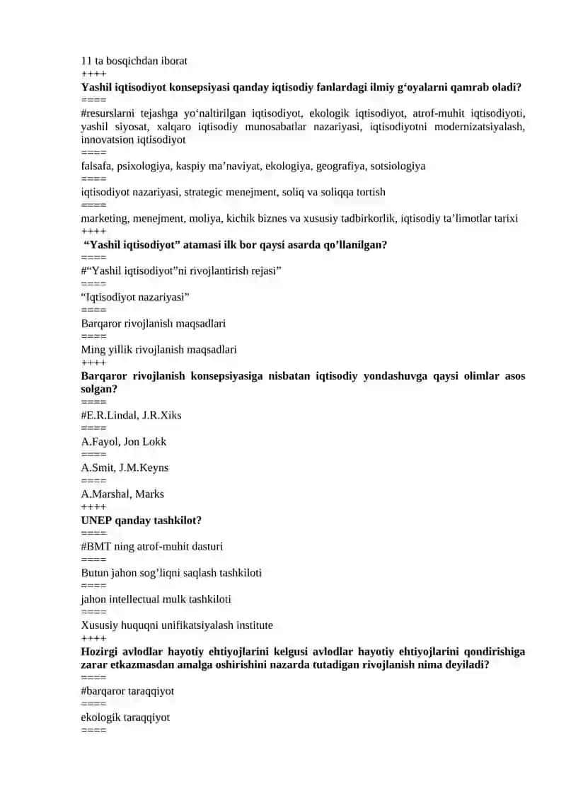 Yashil iqtisodiyot 3