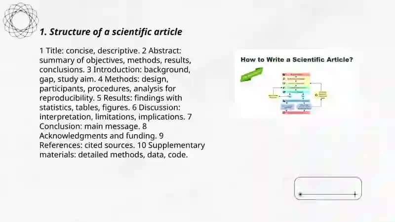 Structure of a Scientific Article 3