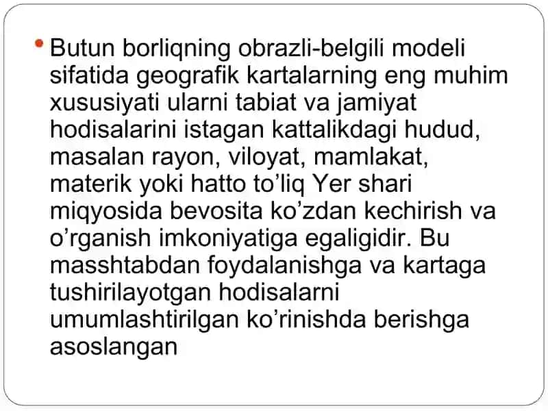 Kartografik generalizatsiya va uning xususiyatlari 3
