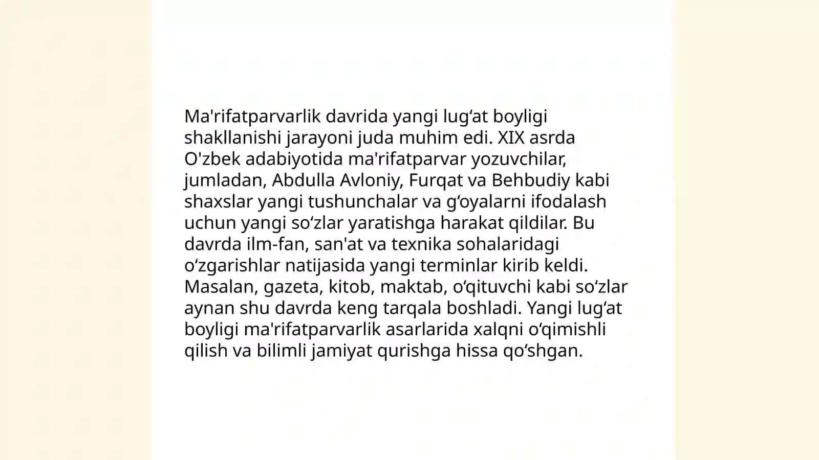 Ma'rifatparvarlik asarlari tili 3