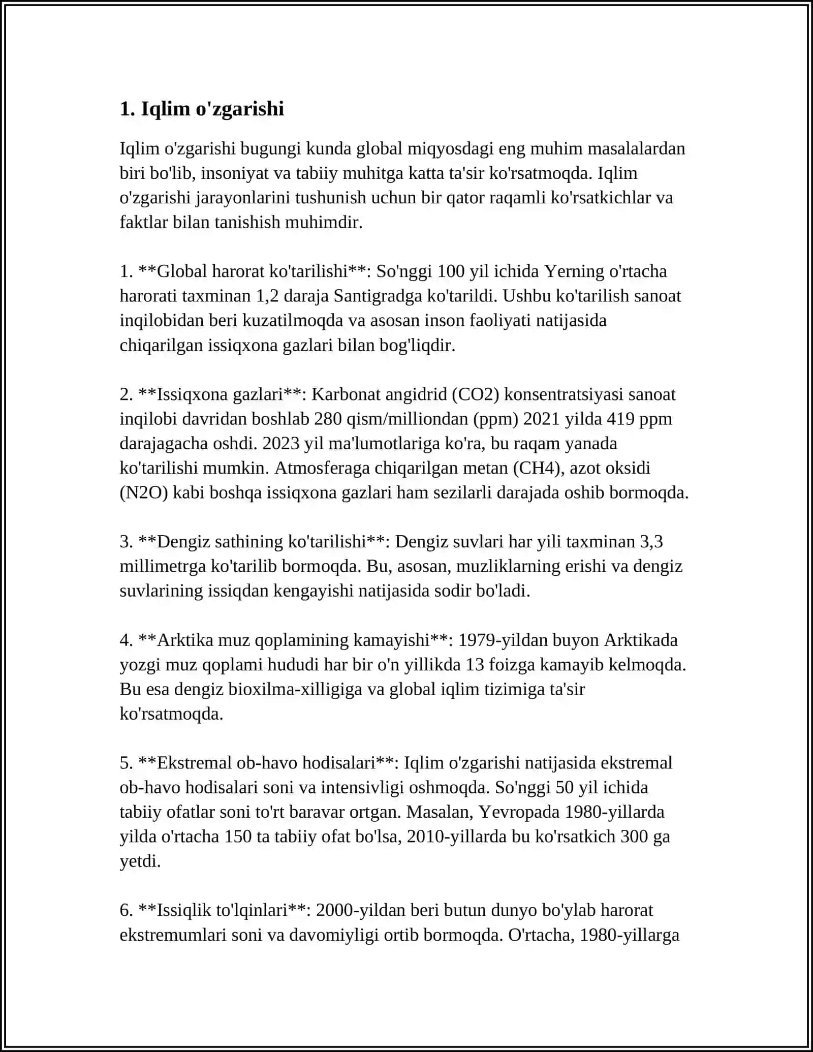 DAVRIMIZNING GLOBAL MUAMMOLARI 3