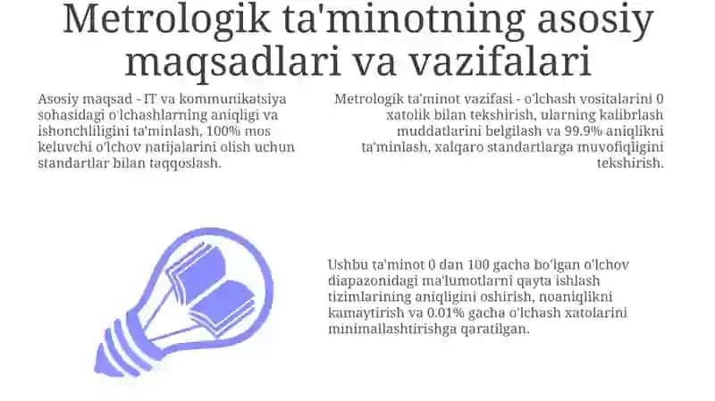 Metrologik ta'minotning asosiy yo'nalishlari 3