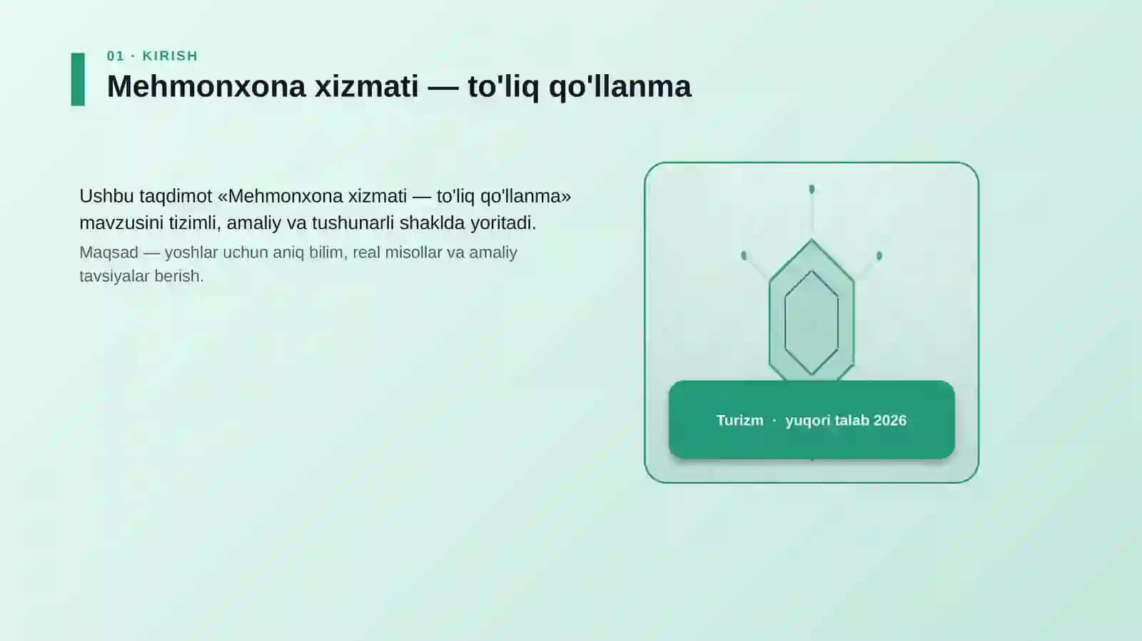 Mehmonxona xizmati — to'liq qo'llanma 3