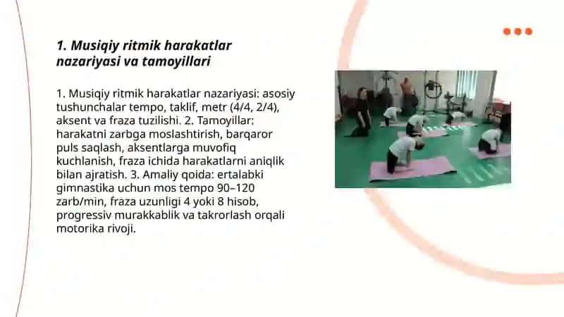 Musiqiy ritmik harakatlar 3