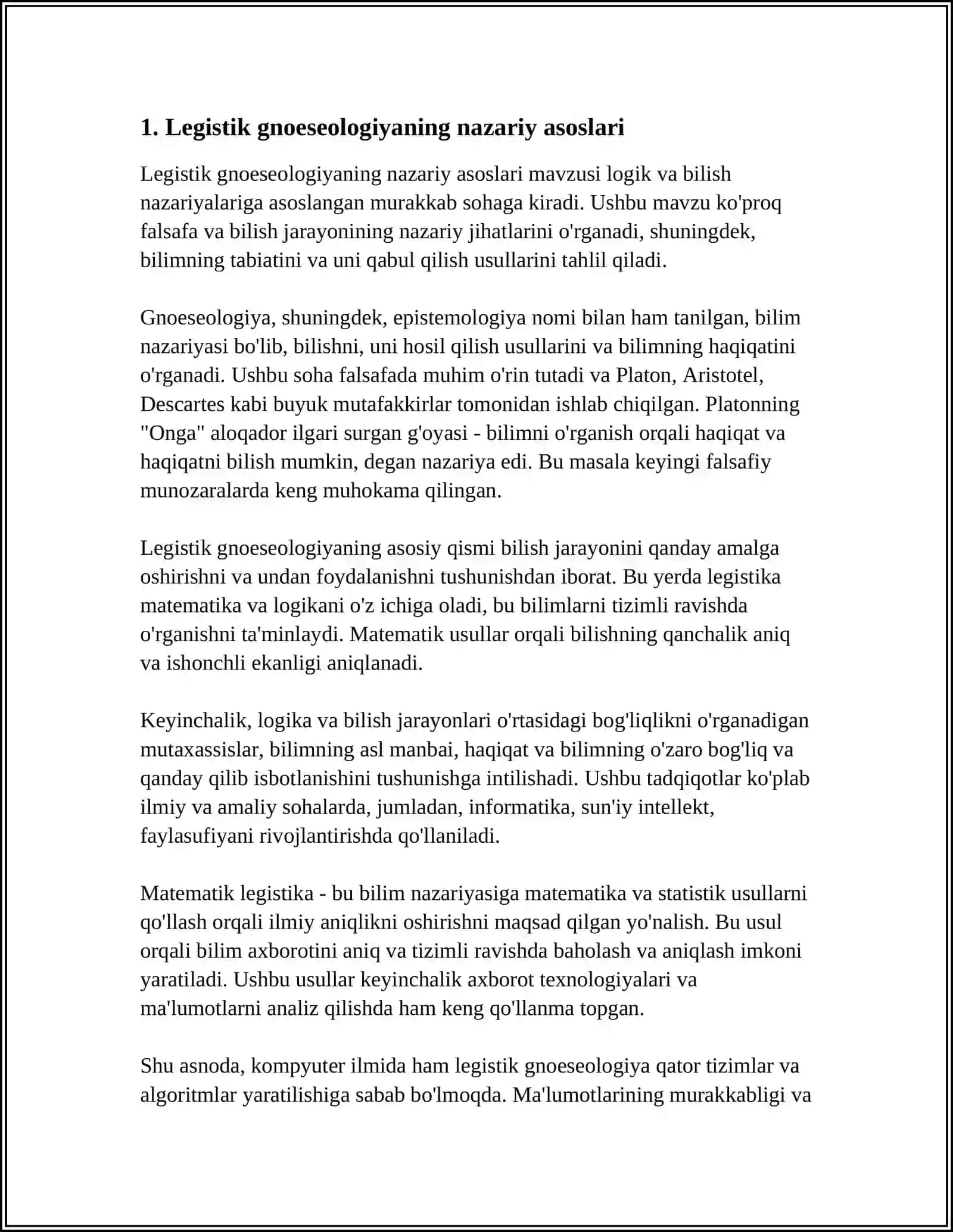 LEGISTIK GNOSEOLOGIYA 3