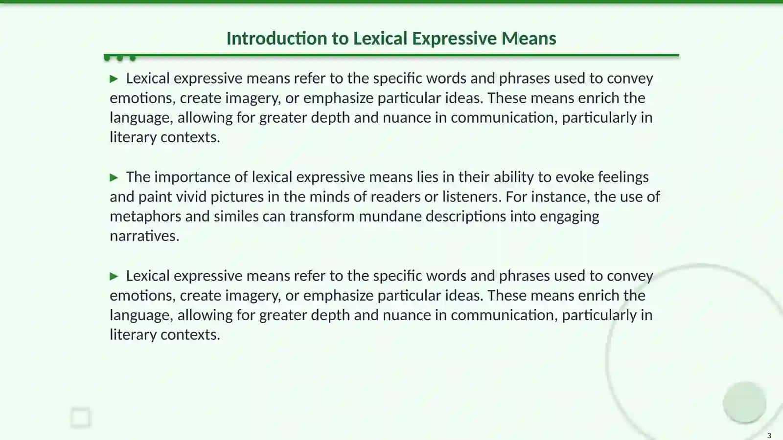 Lexical expressive means and stylistics devices 3