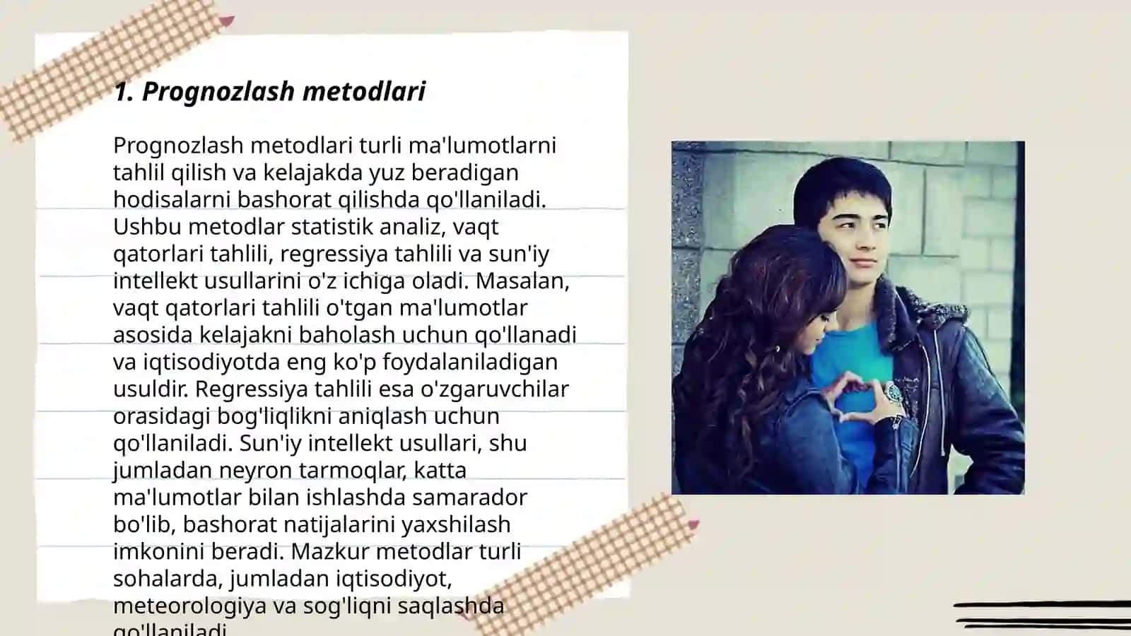Prognozlash metodlari 3