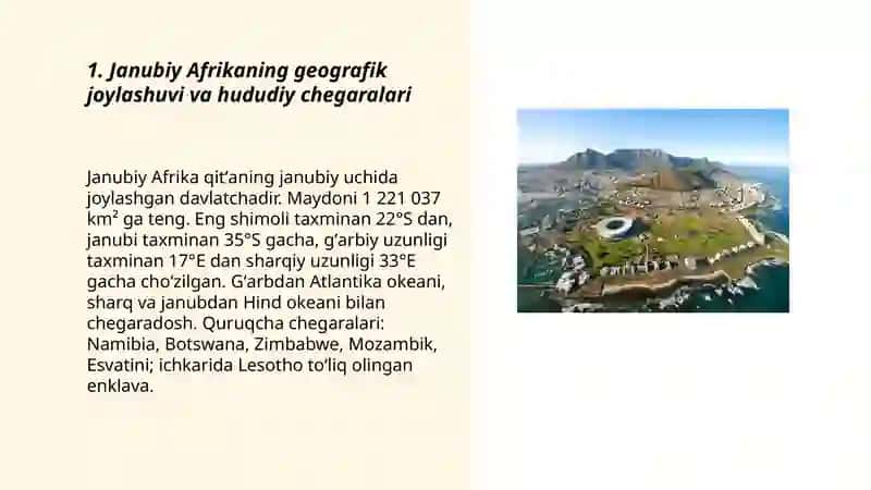 Janubiy Afrika geografiyasi 3