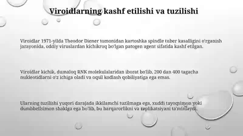 Viroidlar va ularning ahamiyati 3