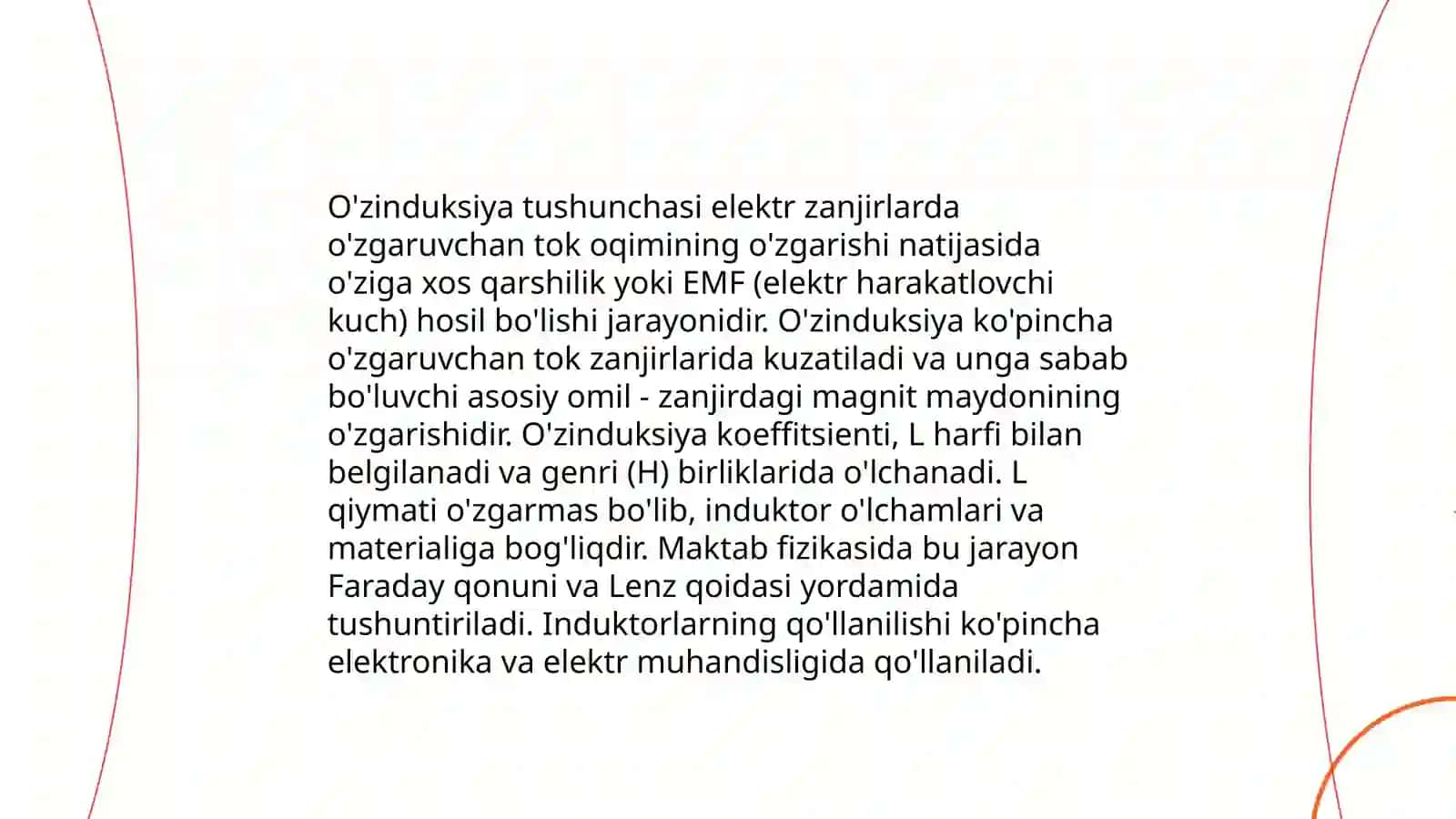 O'zinduksiya va o'zaro induksiya 3