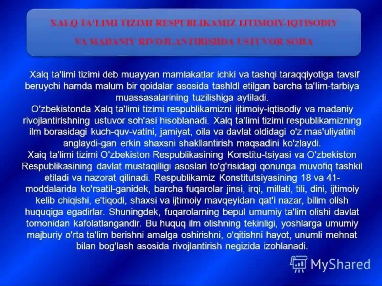 O`zbekistonda ta'lim tizimi 3