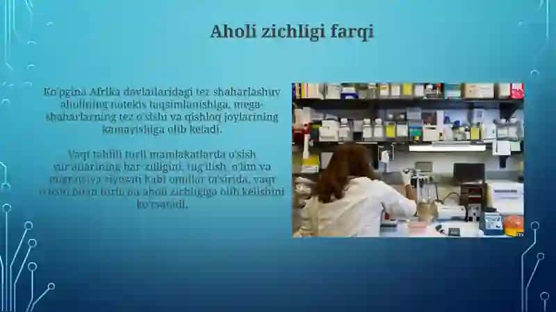 Afrika qit'asidagi aholi analizi 3