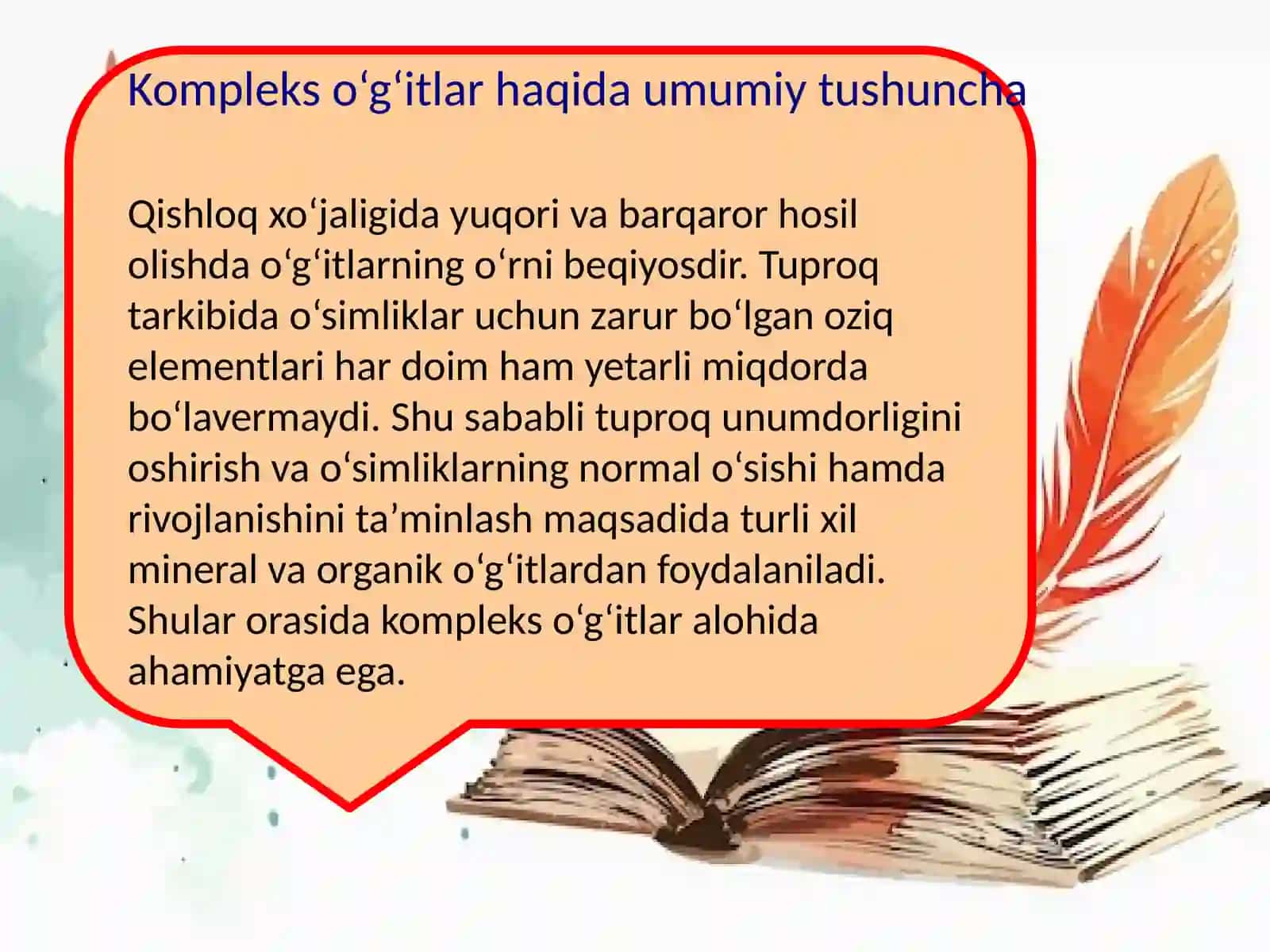 Kompleks O‘g‘itlar Haqida Umumiy Tushuncha 3