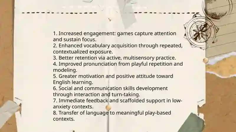 Teaching English to preschool children using games 3