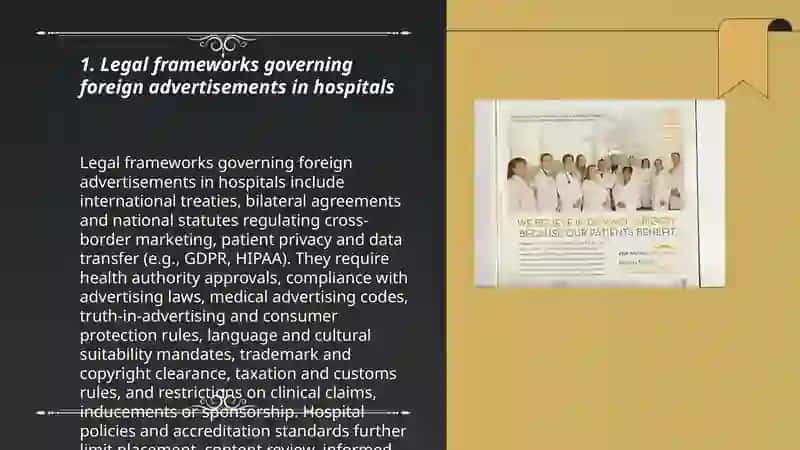 Foreign advertises in a hospital 3