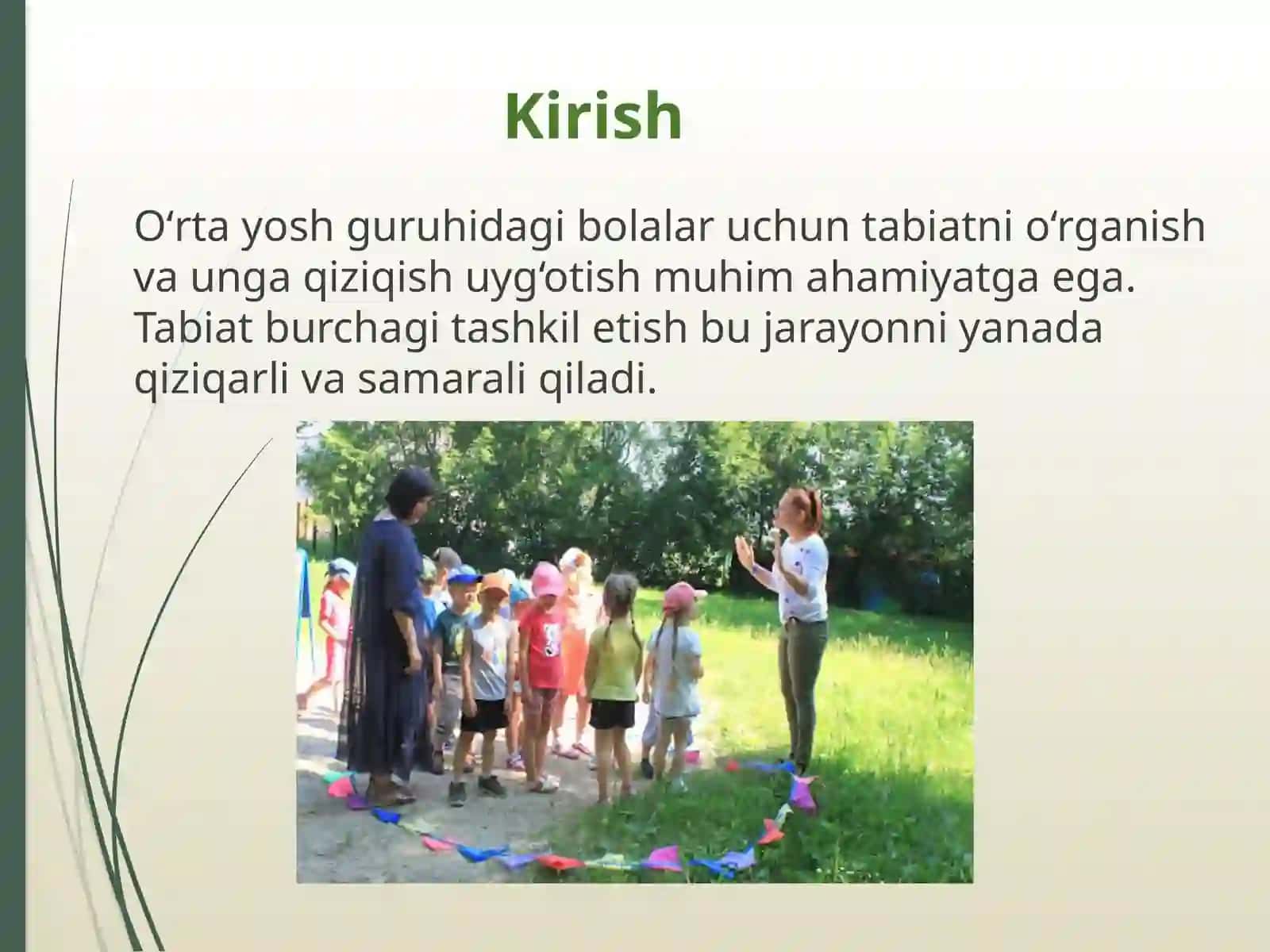 Tabiat burchagi tashkil etish va uning mohiyati 3