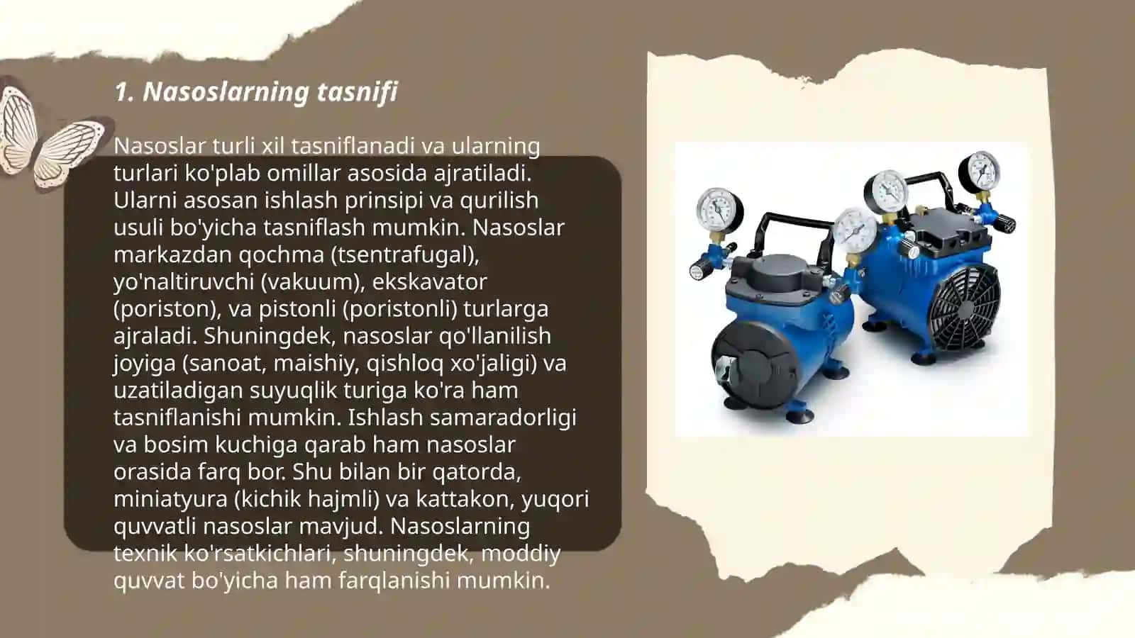 Nasoslarning tasnifi 3