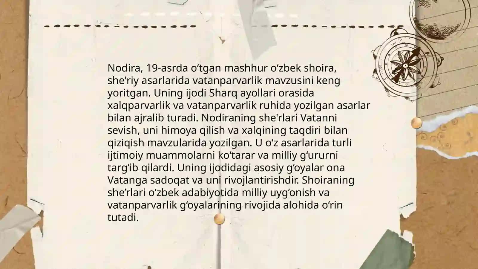 Nodira she'riy asarlari ustida ishlash 3
