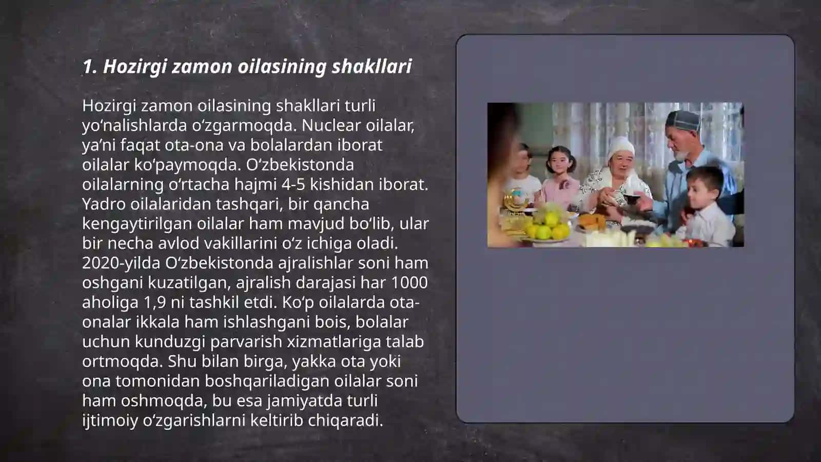 Hozirgi zamon oilasining turlari 3