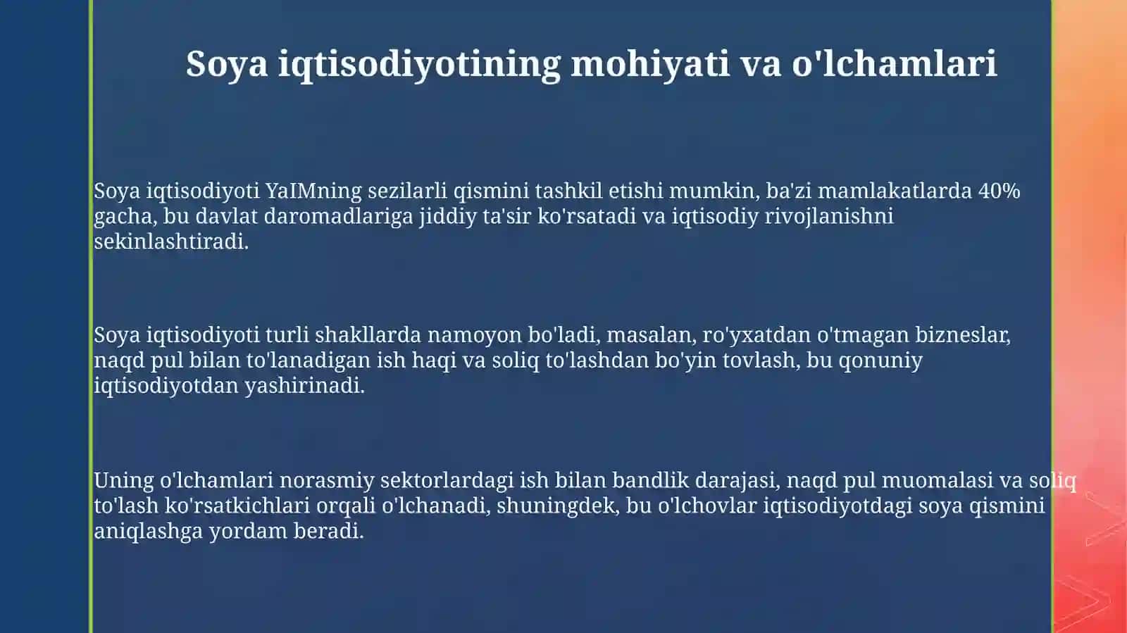 Soya iqtisodiyotini qisqartirishda soliq nazoratining roli 3