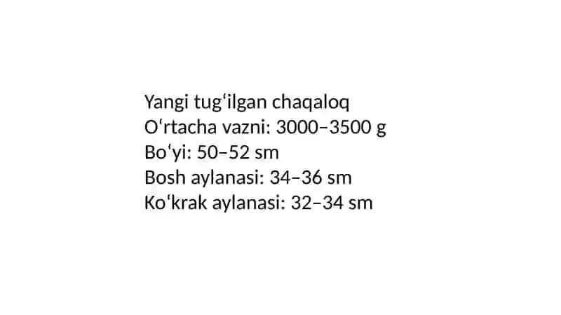 Bolalar Jismoniy rivojlanishi 3