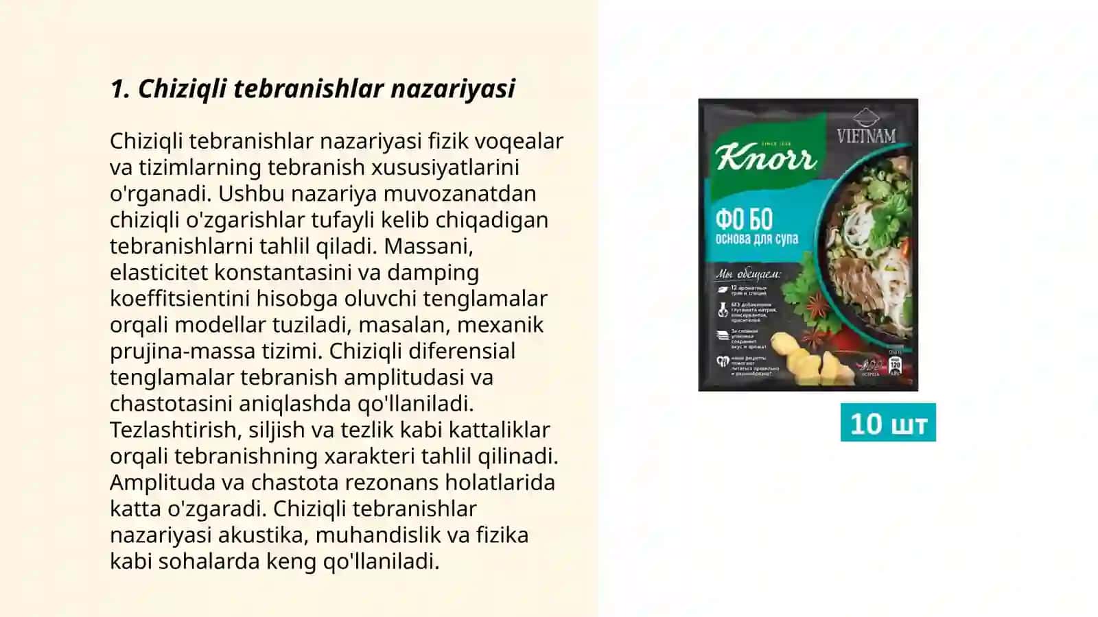 Chiziqli tebranishlar nazariyasi 3