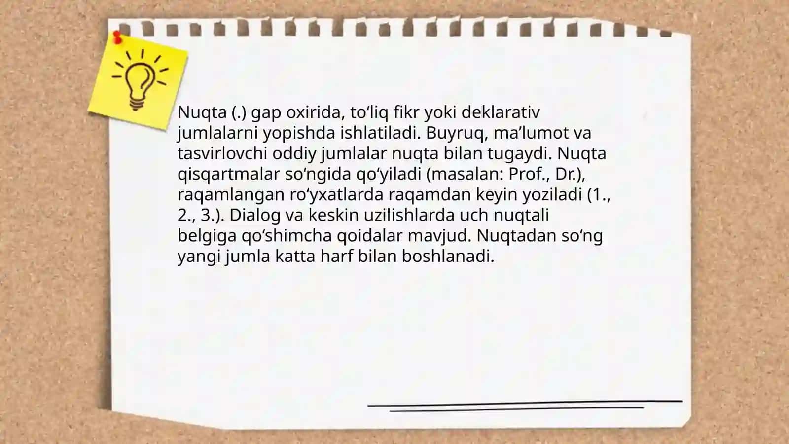 Punktuatsiya bo’limi 3