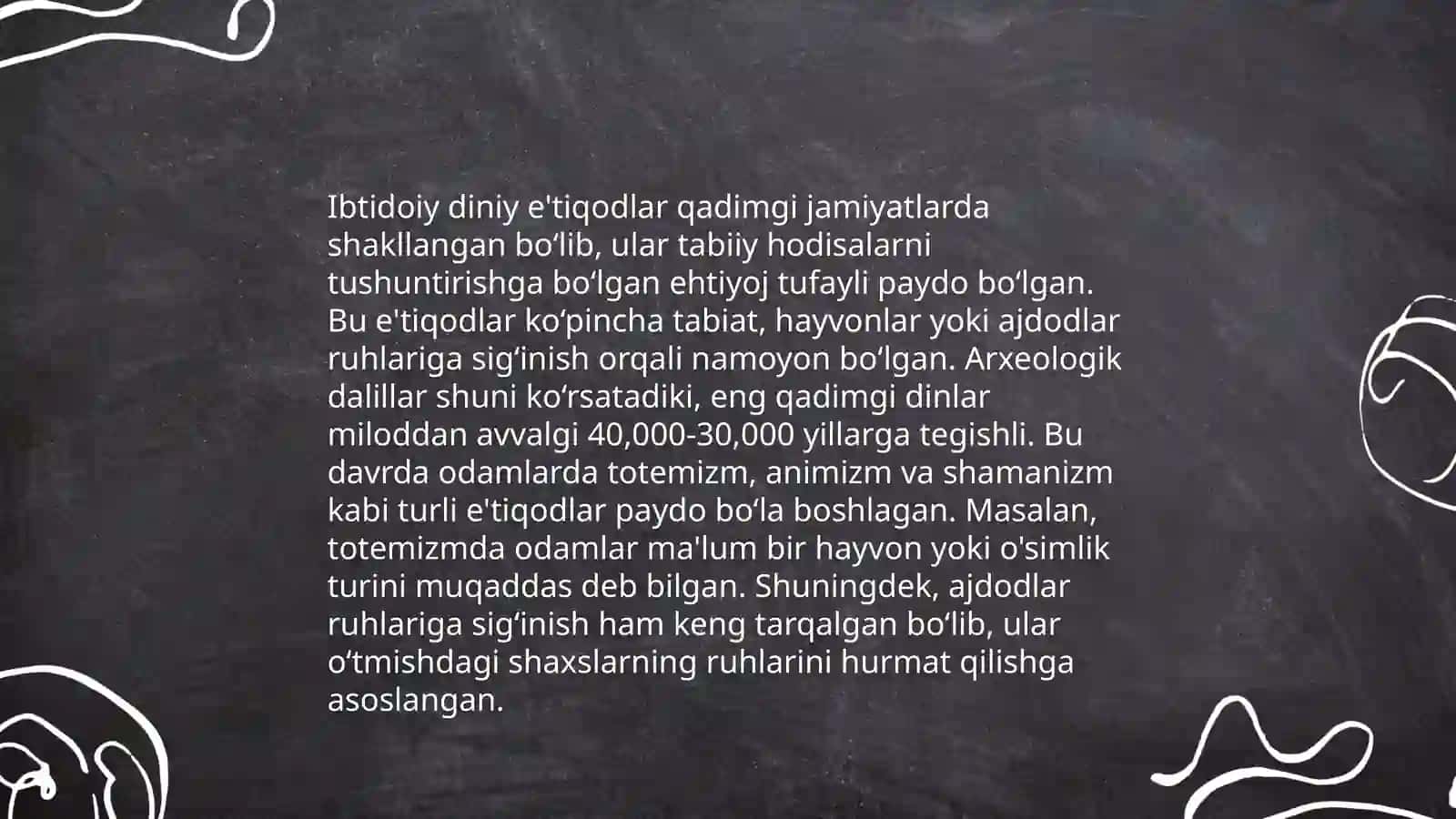 Ibtidoiy diniy etiqodning arxeologik manbalardagi izlari 3