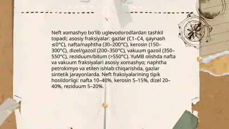 YuMB olishda qõllaniladigan xom-ashyo manbalari 3