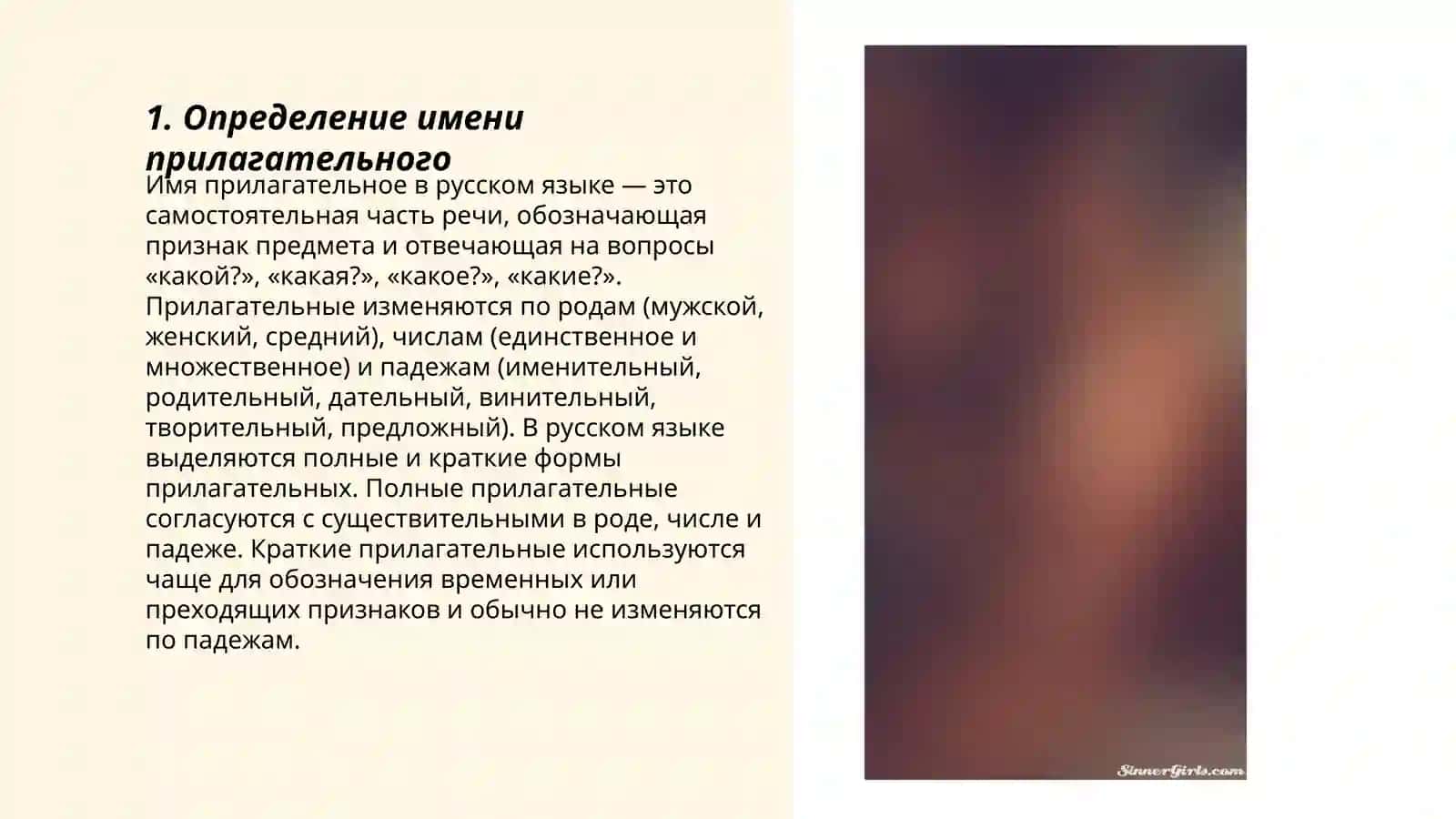 Имя прилагательное 3
