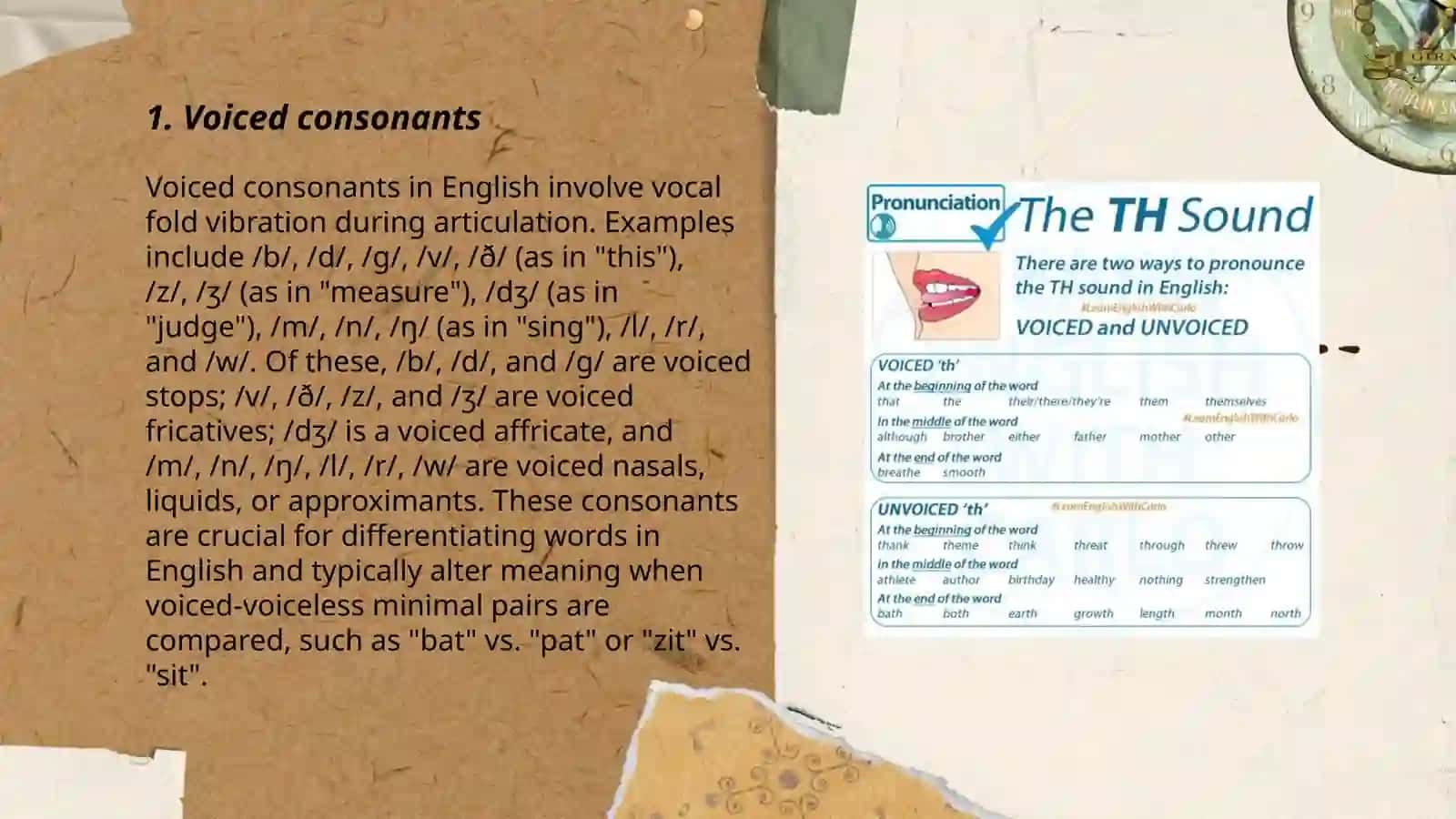 Voiced consonants in English 3