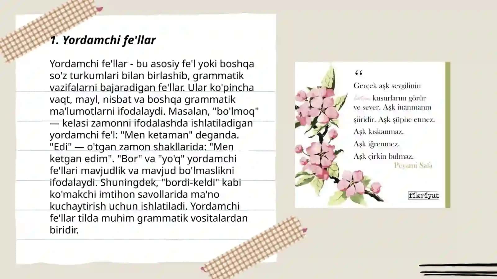 Yordamchi soz turkumlari Komakchi 3