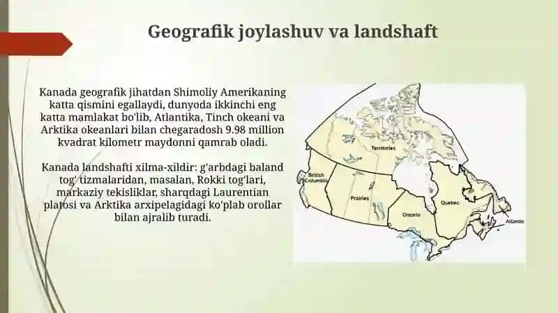 Kanada turizm geagrafiyasi 3