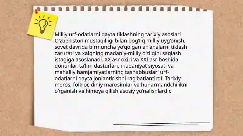 Milliy urf-odatlarni qayta tiklashning tarixiy asoslari 3