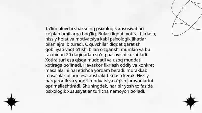 Ta'lim oluvchi shaxsi 3