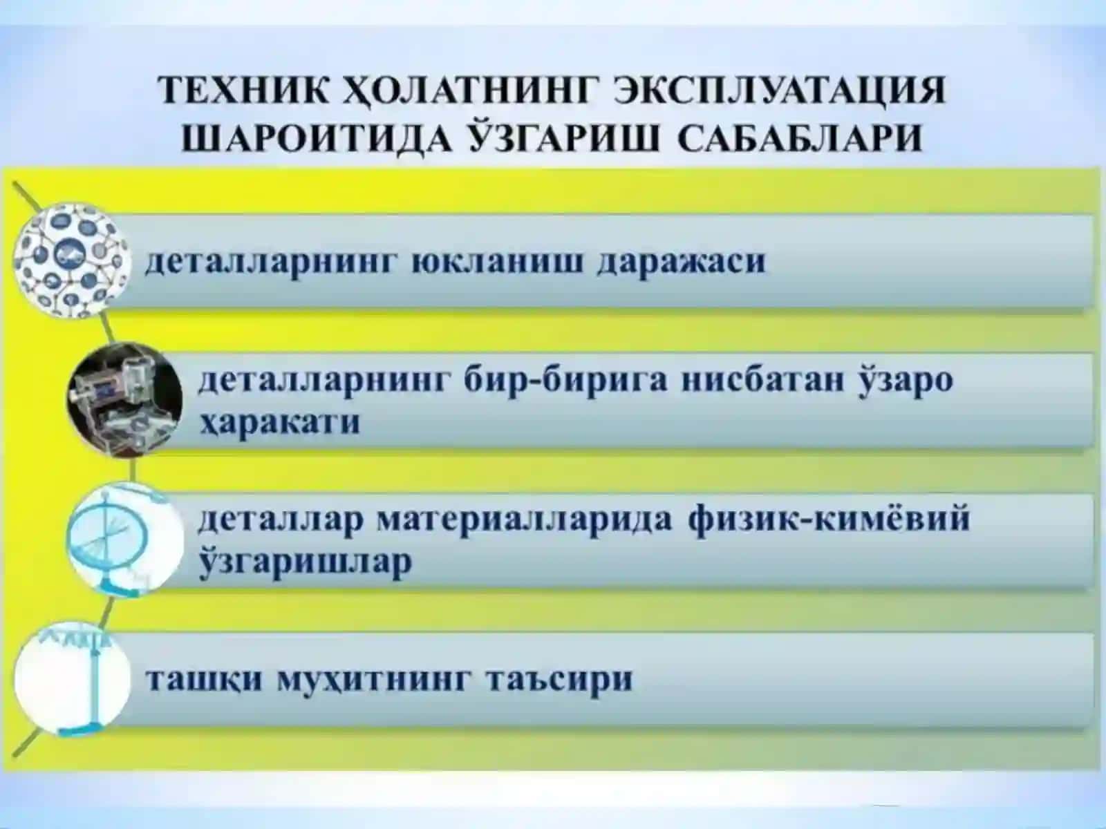 Транспорт воситаси деталларининг Ишқаланиш ва унинг турлари 3