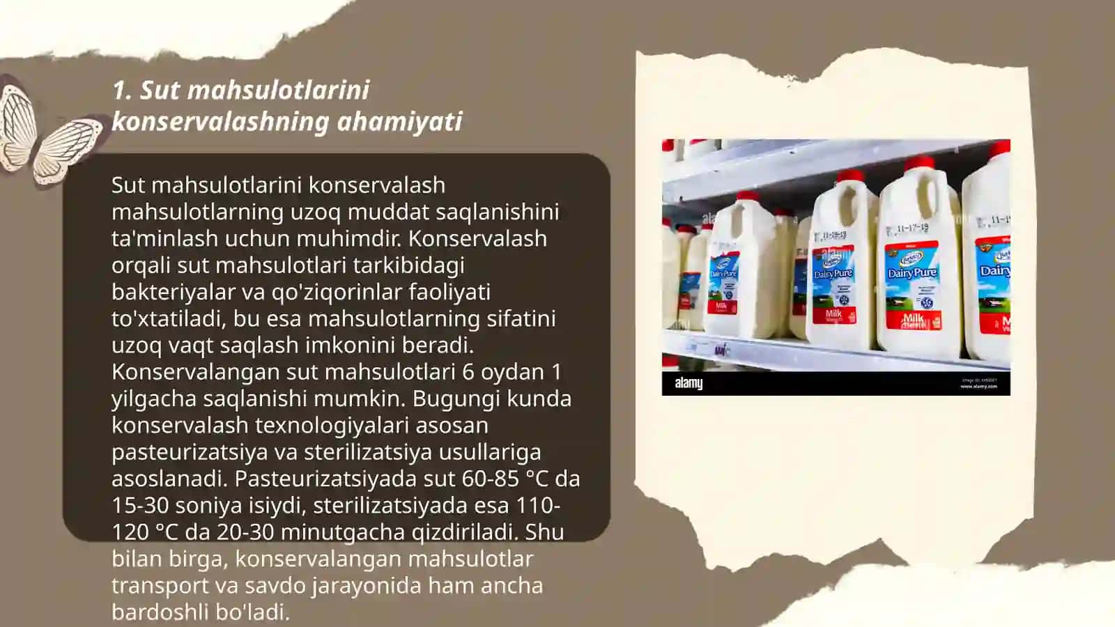 Sut va sut mahsulotlarini konservalash 3