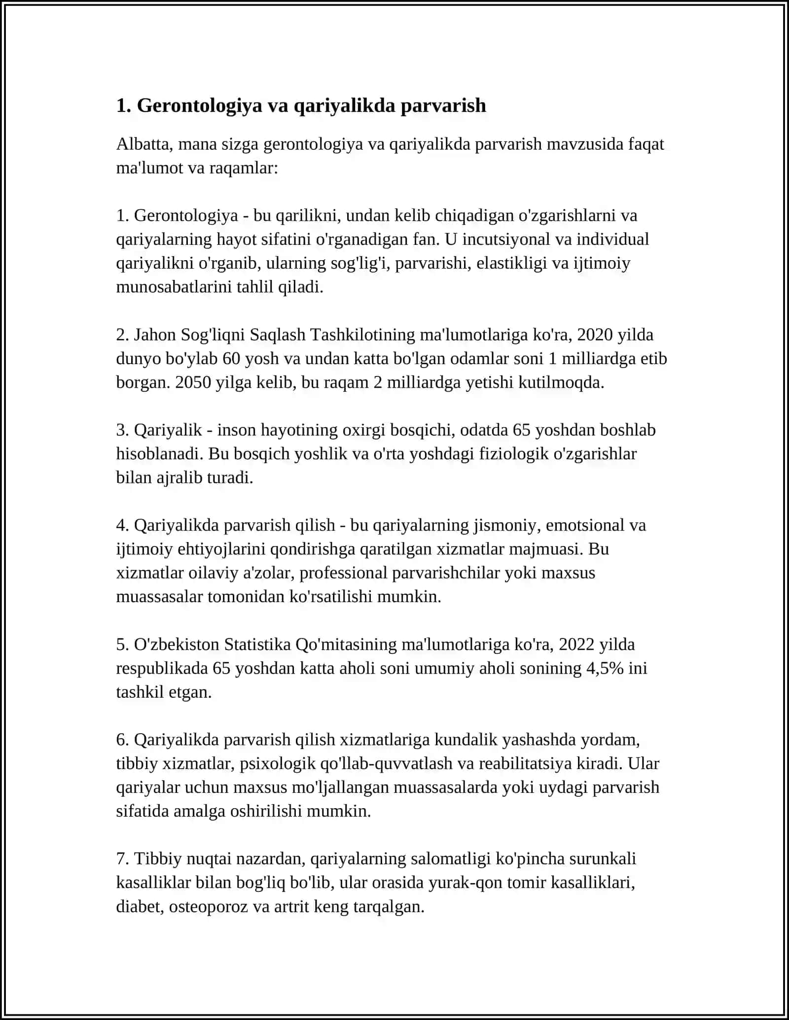 TEKSHIRUVDAN ÕTAYOTGAN KEKSALAR VA QARIYALARDA HAMSHIRALIK ISHI 3