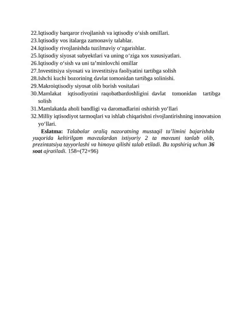 Mustaqil ta’lim va mustaqil ishlar 3