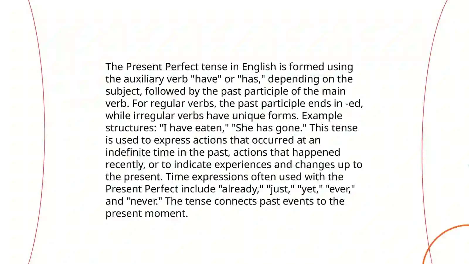 Present Perfect 3