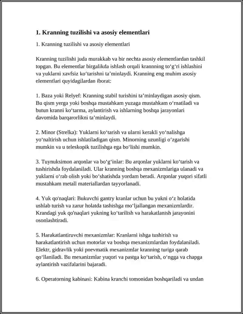 215-MASHINIST KRANI ISHINI TADQIQ QILISH 3