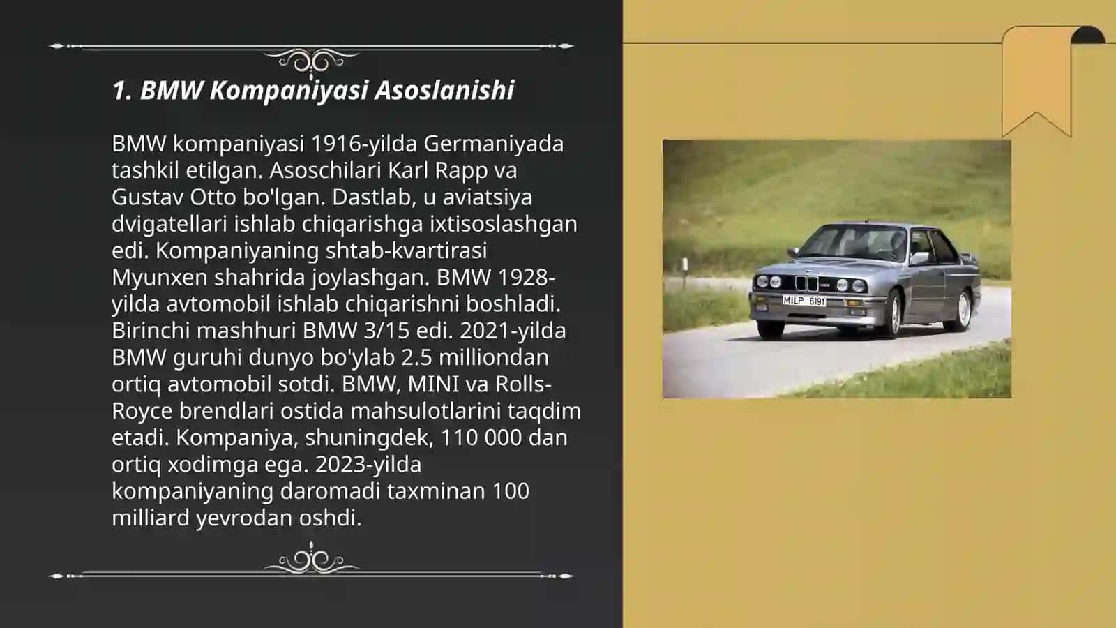 BMW kompaniyasi tarixi 3