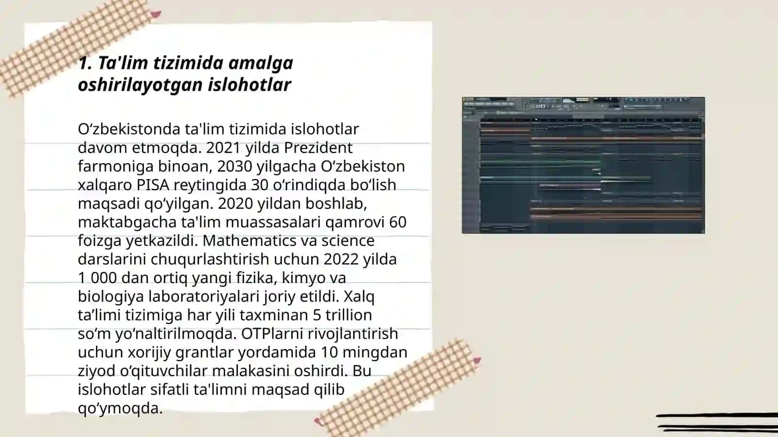 Ta'lim tizimida amalga oshirilayotgan islohotlar 3