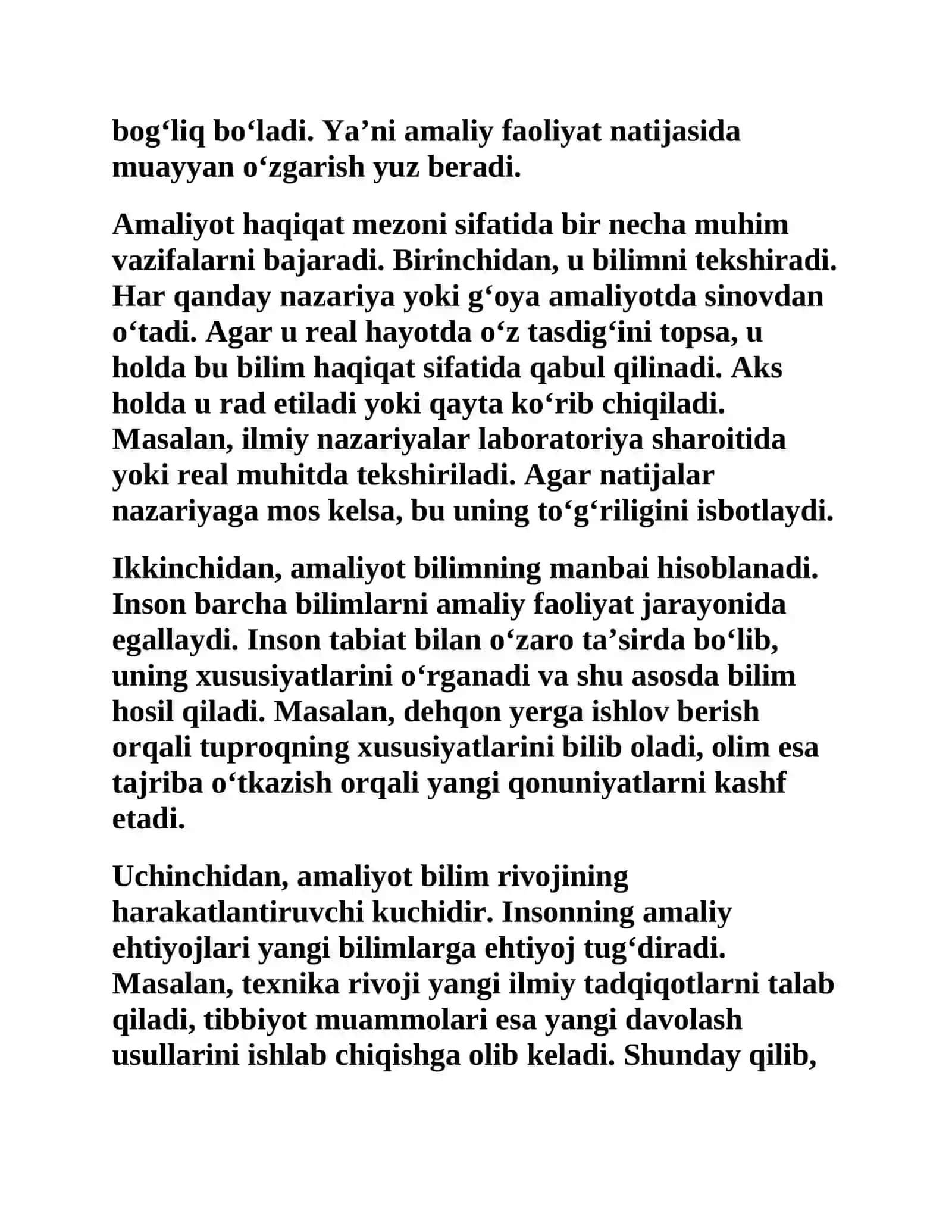 HAQIQAT MEZONI SIFATIDA AMALIYOT: MAZMUNI VA AHAMIYATI 3